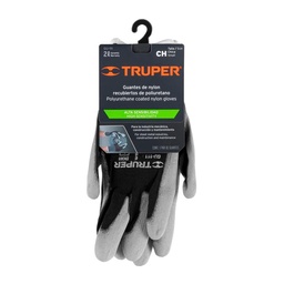 [2657] GUANTES NYLON C/REC NITRILO NEGRO C&A